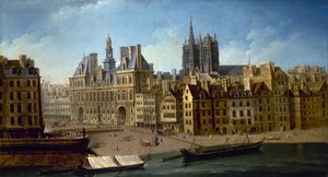 Kaupungintalo ja Place de Grève, 1753.