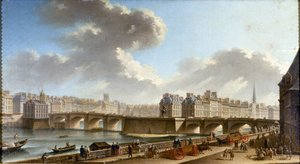 Pont-Neuf ja kaupunki Quai de Contista nähtynä, 1772.