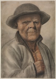 Vanhan miehen muotokuva, 1600-luku. tekijältä Nicolas Lagneau