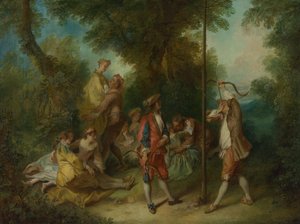 Ihmisen neljä aikakautta: Kypsyys, noin 1735 tekijältä Nicolas Lancret