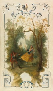 Keinu, n.1723-27 (öljy kankaalle) tekijältä Nicolas Lancret