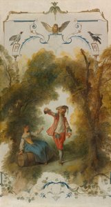 Viinitarha, n. 1723-27 (öljy kankaalle) tekijältä Nicolas Lancret