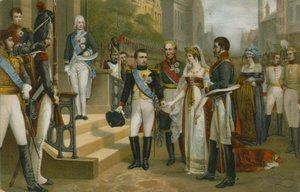 Napoleon otti vastaan Preussin kuningatar Louisen Tilsitissä 6.7.1807