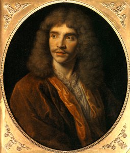 Muotokuva Jean Baptiste Poquelin dit Molieresta (1622-1673) Nicolas Mignardin (1606-1668) maalaus 1600-luvun su. 0,73 m. - Jean Baptiste Poquelinin muotokuva, joka tunnetaan nimellä Moliere (1622-1673). Nicolas Mignardin (1606-1668) maalaus - 1600-luku. 0,