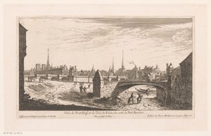 Gezicht op de Pont Neuf Näkymä Pont Neufille ja Isle du Palais