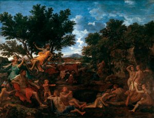 Apollo, Daphnen rakastaja, 1664 tekijältä Nicolas Poussin