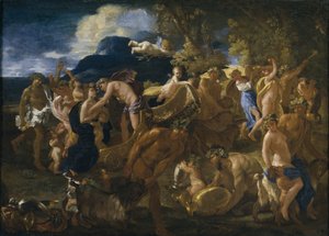 Bacchanal, 1625-1626 tekijältä Nicolas Poussin