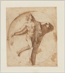 Bacchuksen tanssiva Votary tekijältä Nicolas Poussin
