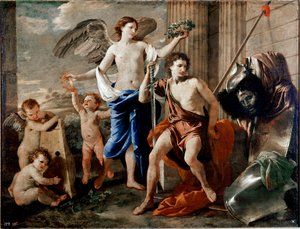 Davidin voitto. Nicolas Poussinin maalaus tekijältä Nicolas Poussin