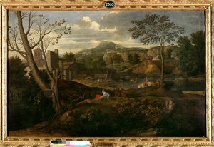 Ihanteellinen maisema. Nicolas Poussinin maalaus tekijältä Nicolas Poussin