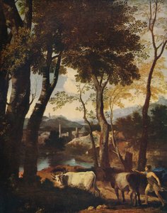 Maisema, c1630 tekijältä Nicolas Poussin