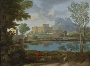 Rauhallinen maisema (Un Tem[p]s calme et serein) (Un Tem[p]s calme et serein) tekijältä Nicolas Poussin
