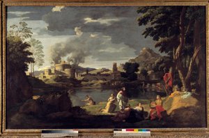 Nicolas Poussinin maalaus Orpheus ja Eurydice tekijältä Nicolas Poussin