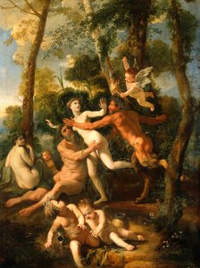 Pan ja Syrinx, 1637 tekijältä Nicolas Poussin