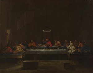 Seitsemän sakramenttia: Eukaristia, noin 1637-1640 tekijältä Nicolas Poussin