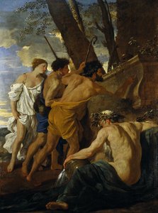The Arcadian Shepherds (oli sobre tela)finès tekijältä Nicolas Poussin