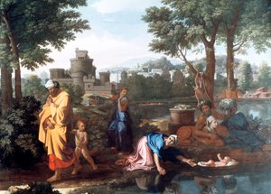 Mooseksen näyttely, 1654 tekijältä Nicolas Poussin