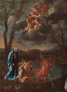 Pyhän perheen paluu Nasaretiin, n. 1627. tekijältä Nicolas Poussin