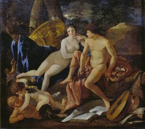 Venus ja Merkurius tekijältä Nicolas Poussin