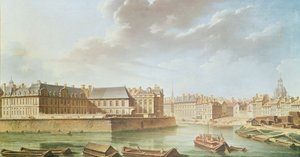 Ile Saint-Louis ja Hotel de Bretonvilliers vuonna 1757. tekijältä Nicolas Raguenet