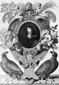 Jean-Baptiste Colbertin (1619-1683), ranskalaisen valtiomiehen muotokuva, Nicolas Robertin (1614-1685) kaiverrus tekijältä Nicolas Robert