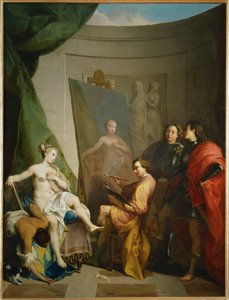 Apelles maalaa Aleksanteri Suuren rakastajattaren Campaspen, jota kutsutaan myös nimellä Indiscrete love ...