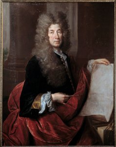 Jules Hardouin Mansartin (1646-1708) muotokuva, arkkitehti ja kuningas Ludvig XIV:n rakennusten päällikkö Nicolas de Largillieren (1656-1746) maalaus 1600-luvulta Metz, Musee des Beaux Arts tekijältä Nicolas de Largillière