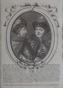 Venäjän tsaarit Ivan Aleksejevitš ja Peter Aleksejevitš