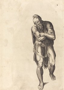 Kulkeva Mies tekijältä Nicolaus Beatrizet after Michelangelo