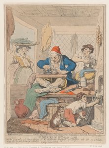 Ihmiselämän kurjuutta: Syvällä opiskelussa ja ajatuksissaan vaikeissa oloissa..., lokakuu 1807. tekijältä Nicolaus Heideloff