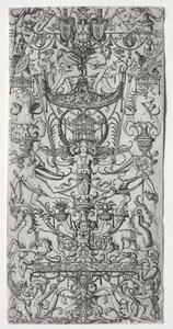 Ornamenttipaneeli, jossa on lintuhäkki, c. 1500-1512.