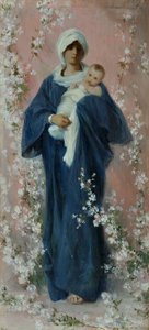 Keväinen Madonna (öljy laudalle)