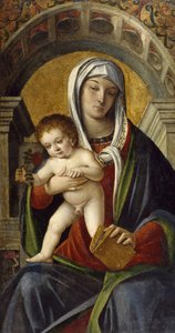 Triptyykki, jossa on Madonna ja lapsi, 1490-1500
