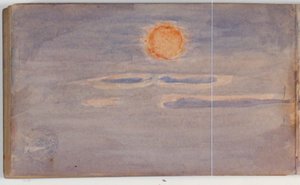 Pilvitutkimus auringonlaskun kanssa tekijältä Niels Larsen Stevns
