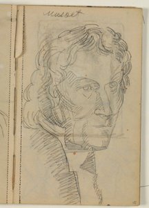 Tutkimus Thorvaldsenista Eckersbergin maalauksen jälkeen (1814) tekijältä Niels Larsen Stevns