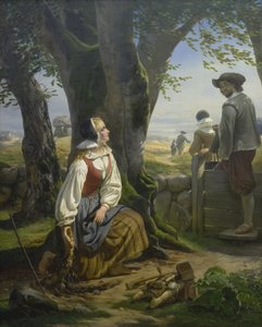 Kirsten Svendsdatter löytää kultasarven Gallehusista 20. heinäkuuta 1639