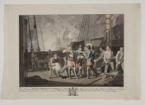 Christian IV Fehmarnin meritaistelussa 1644 tekijältä Niels Truslew