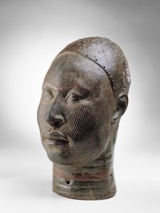 Oni, kuninkaan pää, Ife, 1100-1400-luku (pronssi) (katso myös 412927)