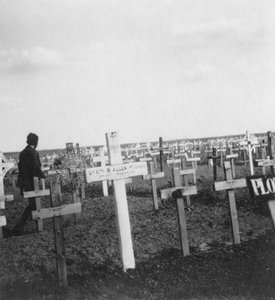 Brittiläinen sotahautausmaa, Gouzeaucourt, Ranska, ensimmäinen maailmansota, c1917-c1918.
