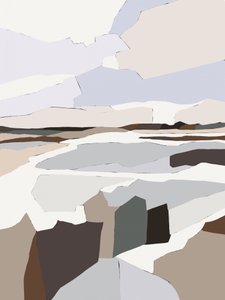 Hillitty geometrinen maisema tekijältä Nikita Jariwala