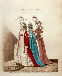 Iltapäivämekot, 1795 tekijältä Niklaus von Heideloff