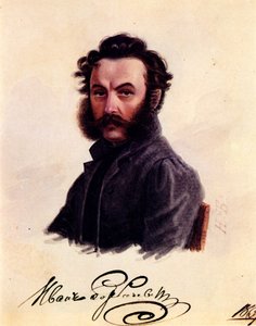 Dekabristin Ivan Horbatševskin muotokuva 1800-1869, 1837 tekijältä Nikolai Alexandrovich Bestuzhev