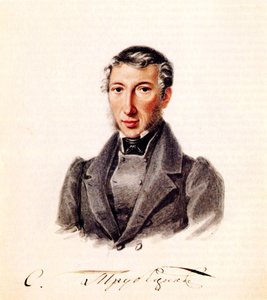 Dekabristin prinssi Sergei Petrovitš Trubetskoyn muotokuva 1790-1860, 1839