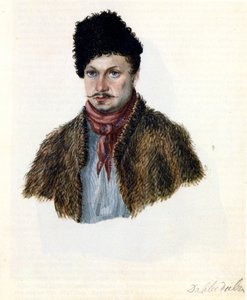 Dekabristin Vasili Davydovin muotokuva 1793-1855, 1839 tekijältä Nikolai Alexandrovich Bestuzhev