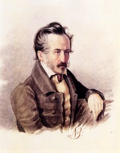 Dekabristikreivi Sergei Volkonskyn muotokuva 1788-1865, 1840-luku tekijältä Nikolai Alexandrovich Bestuzhev