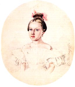 Dekabristin Iwan Annenkowin tyttären Olga Annenkovan muotokuva, 1836