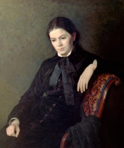 Tuntemattoman naisen muotokuva tekijältä Nikolai Alexandrovich Yaroshenko