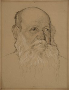 Vallankumouksellisen kreivi Pjotr A. Kropotkinin muotokuva 1842-1921, 1920-1921
