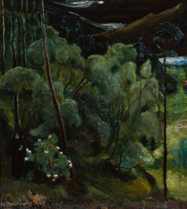 Nainen metsässä tekijältä Nikolai Astrup