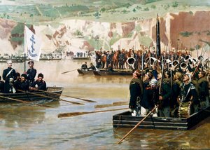 Venäläiset ylittivät Tonavan Svishtovissa kesäkuussa 1877